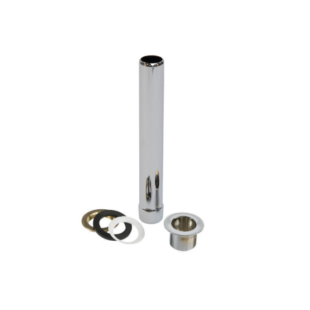 Ensemble surverse chrom&eacute;e+bonde crepine - h 280mm (sd30) - 1'1/2 - Linum - SDV-0300-845
