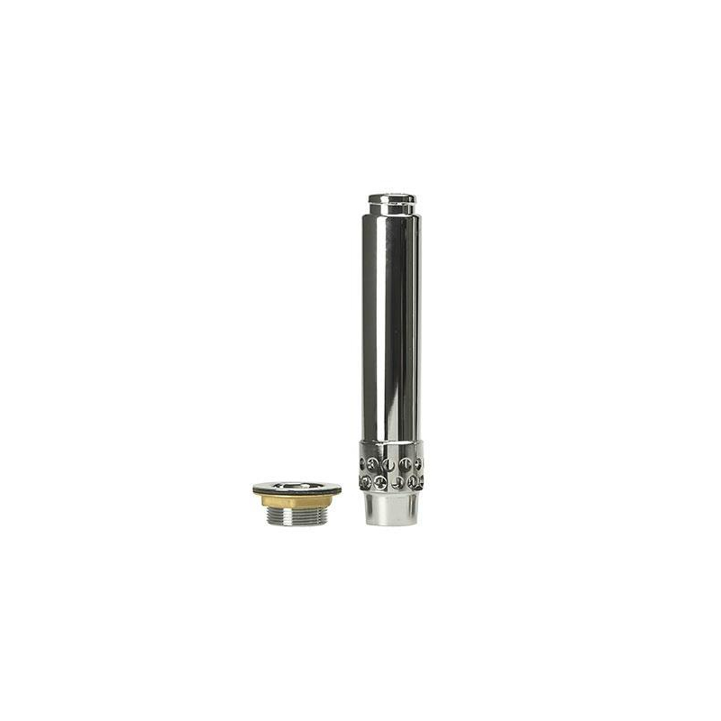Ensemble surverse chrome embase perfor&eacute;e - h 220mm + bonde crepine 1'1/2 - Linum - SDV-1200-845