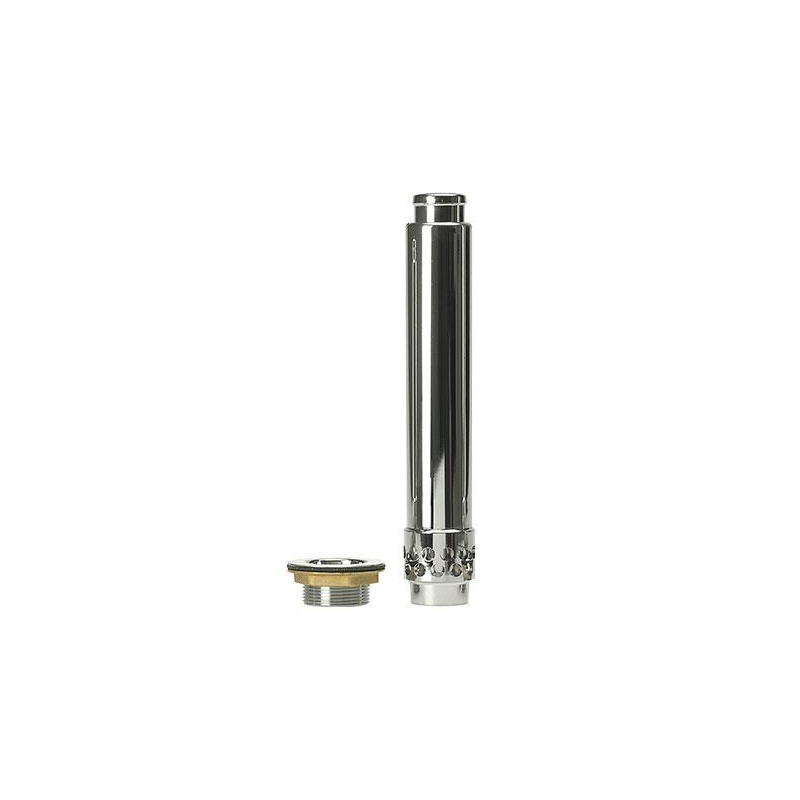 Ensemble surverse chrome embase perfor&eacute;e - h 250mm + bonde crepine 1'1/2 - Linum - SDV-1250-845