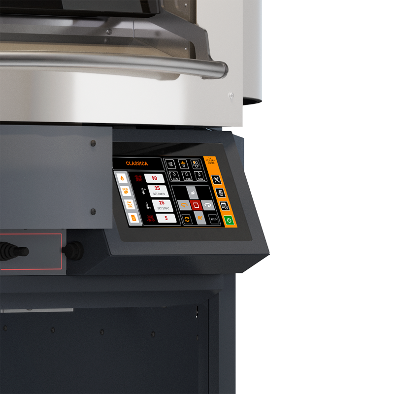 Elektrische oven met draaiende ovenbodem Cuppone Alpha 110, steen voor hoge temperaturen &ndash; AO110/1TSN