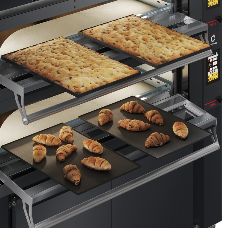 Four &eacute;lectrique superposable Cuppone Delta 3TA, chambre H230 mm, cordierite sabl&eacute;e &ndash; DO3TAH/1TSS