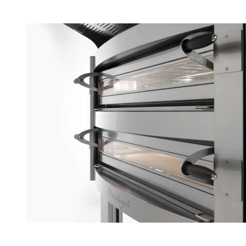 Elektrische statische pizzaoven Cuppone Michelangelo ML435/2CD &ndash; 2 kamers, elektromechanische bediening