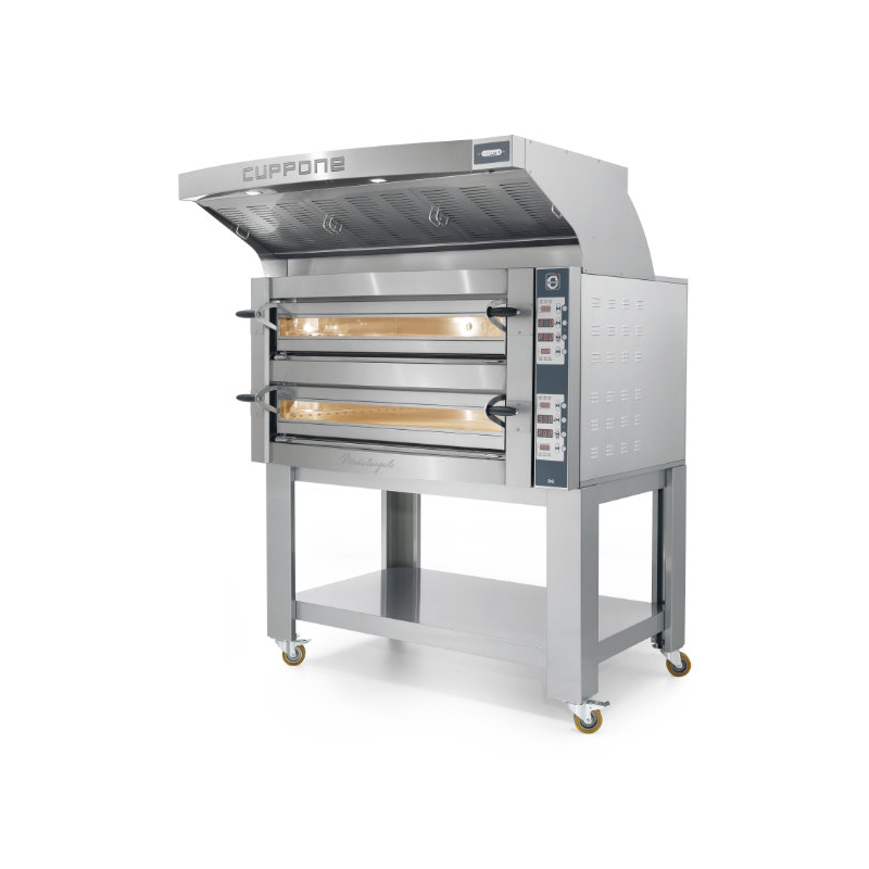 Elektrische statische pizzaoven Cuppone Michelangelo ML635/2CD &ndash; 2 kamers, elektromechanische bediening