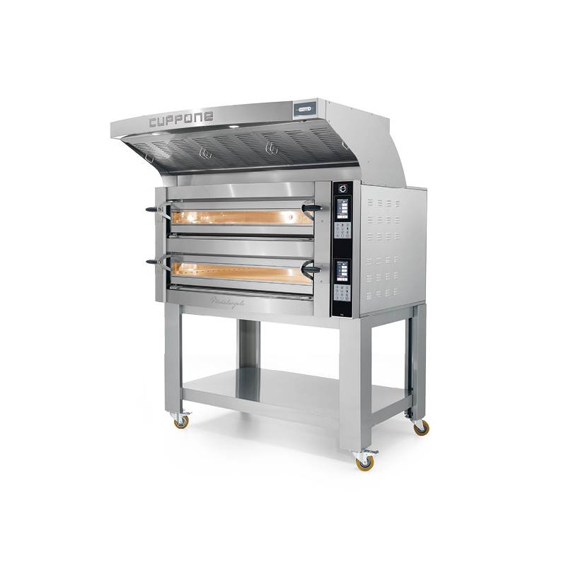 Elektrische statische pizzaoven Cuppone Michelangelo ML635/2TS &ndash; 2 kamers, touchscreenbediening