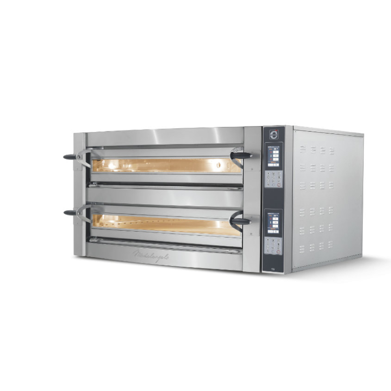 Elektrische statische pizzaoven Cuppone Michelangelo ML935/2TS &ndash; 2 kamers, touchscreenbediening