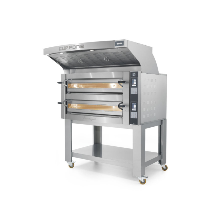Elektrische statische pizzaoven Cuppone Michelangelo ML935/2TS &ndash; 2 kamers, touchscreenbediening