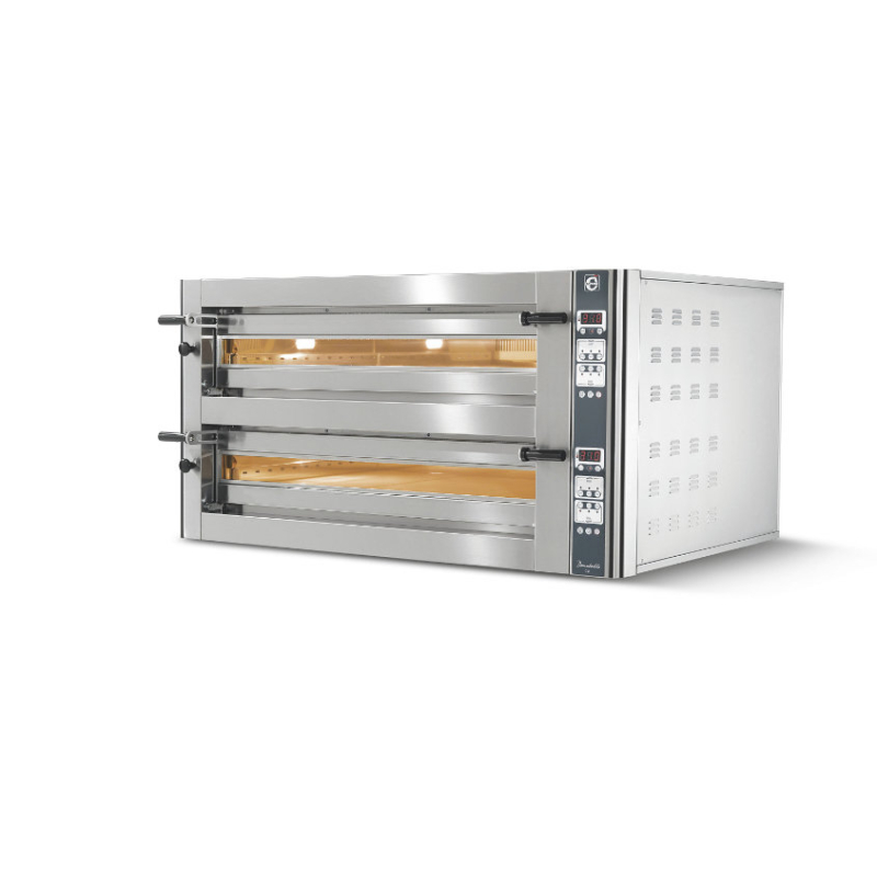 Statische elektrische pizzaoven Cuppone Donatello DN435/2CD &ndash; 2 kamers, elektromechanische bediening