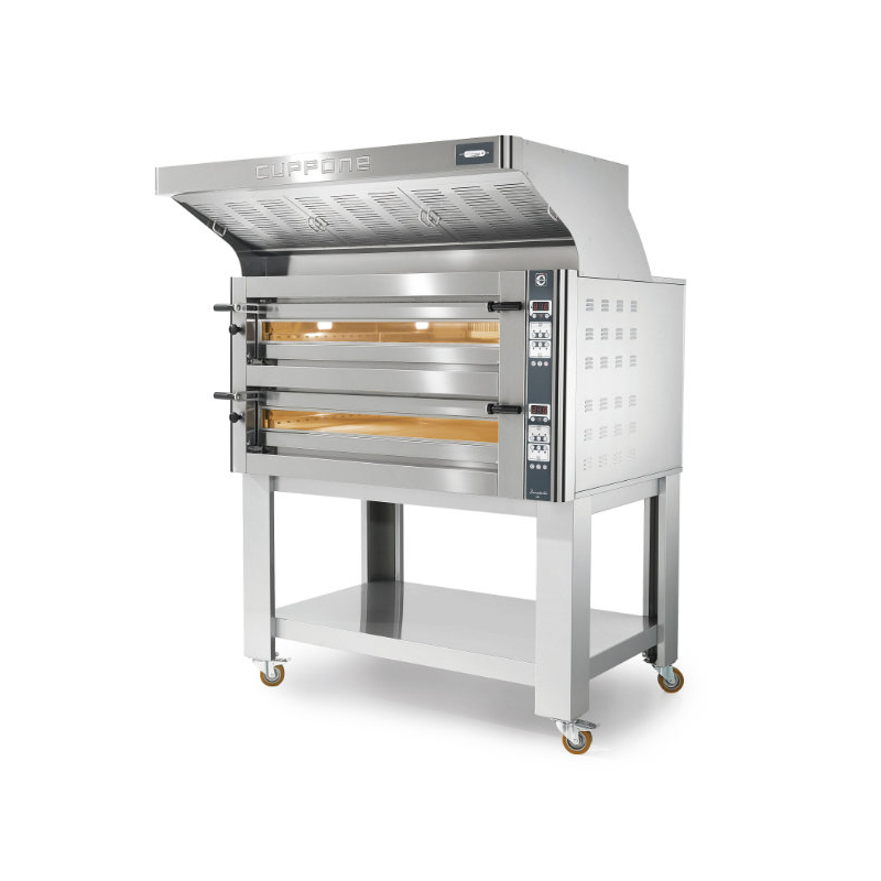 Statische elektrische pizzaoven Cuppone Donatello DN635/2CD &ndash; 2 kamers, elektromechanische bediening