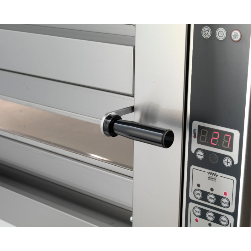 Statische elektrische pizzaoven Cuppone Donatello DN635/2CD &ndash; 2 kamers, elektromechanische bediening