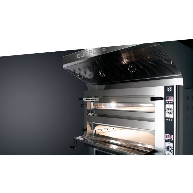 Statische elektrische pizzaoven Cuppone Donatello 635L, 2 kamers, elektromechanische bediening &ndash; DN635L/2CD