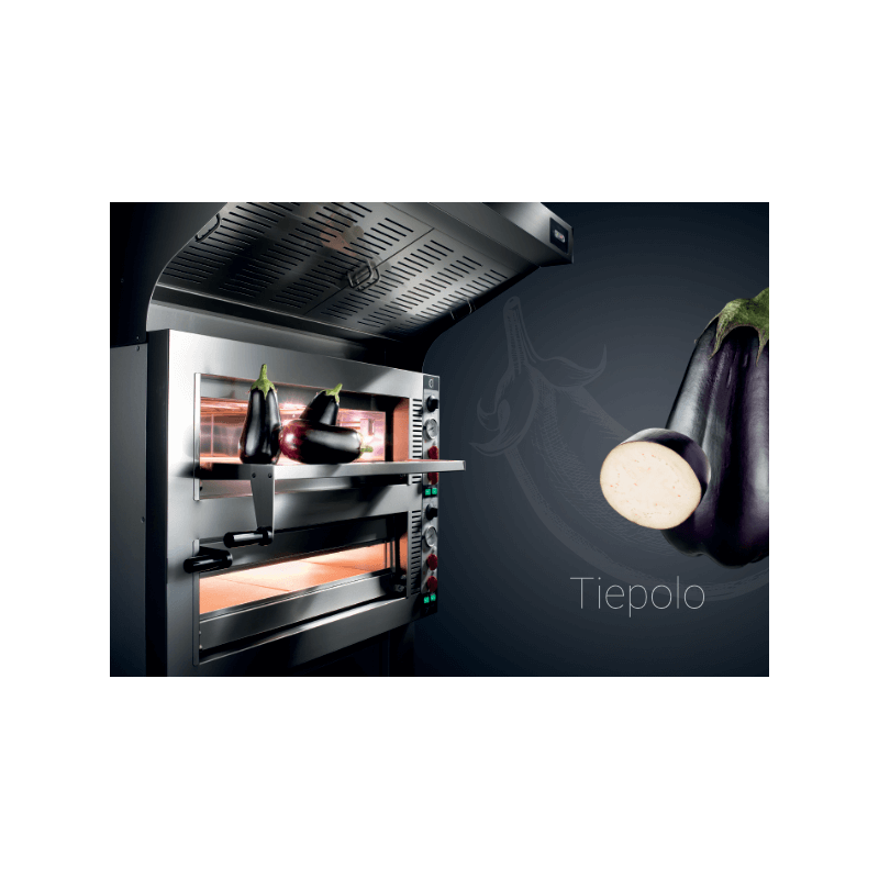 Statische elektrische pizzaoven Cuppone Tiepolo 435, 2 kamers, elektromechanische bediening &ndash; TP435/2CM