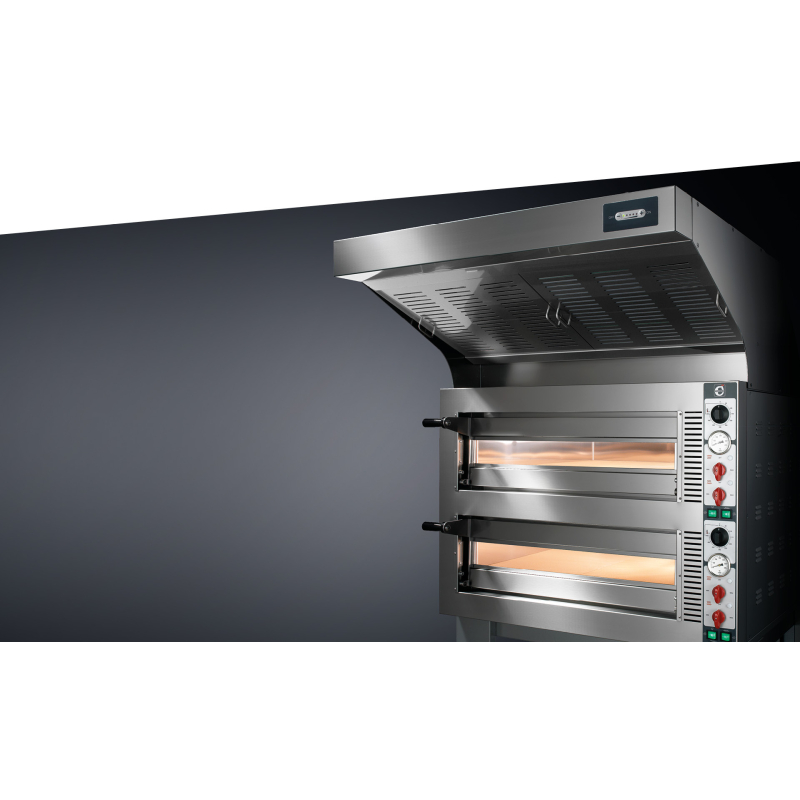 Statische elektrische pizzaoven Cuppone Tiepolo 635L, 2 kamers, elektromechanische bediening &ndash; TP635L/2CM
