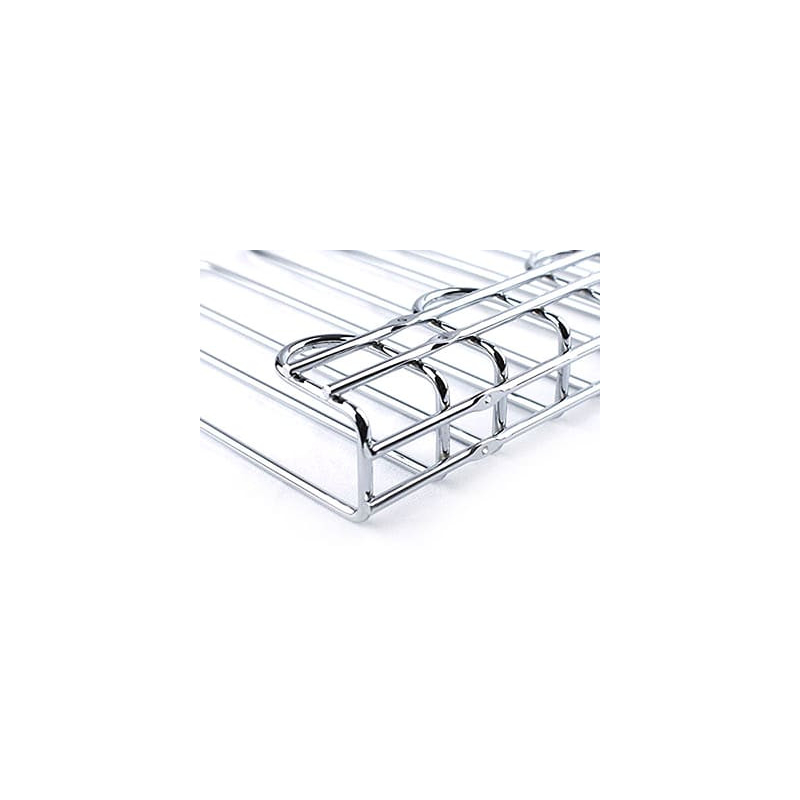 Glazen rek, wandmontage chroom - Tellier NC018D
