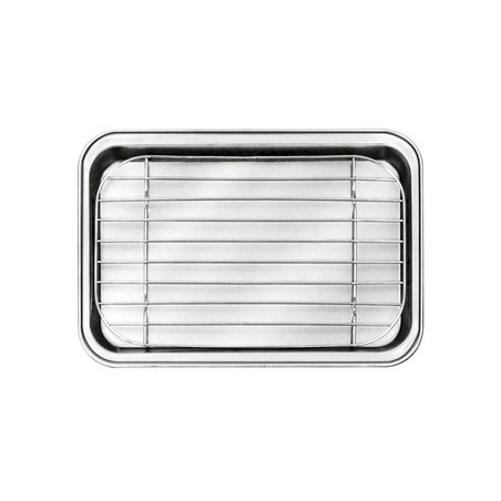 Plateau &agrave; dresser avec grille inox - Louis Tellier - N3995