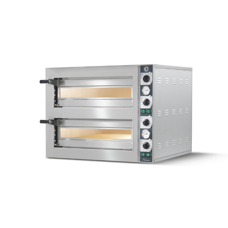 Statische elektrische pizzaoven Cuppone Tiziano 430, 2 kamers, elektromechanische bediening &ndash; TZ430/2M