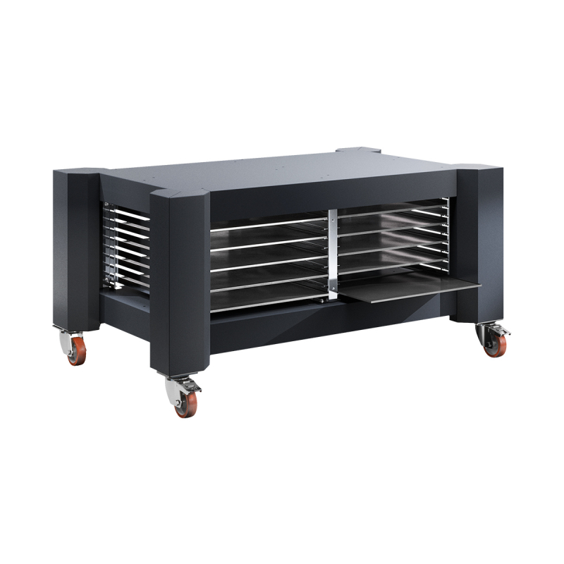 Gesloten ovenstandaard dubbel op wieltjes Cuppone Delta 4T &ndash; DC4T/2-W