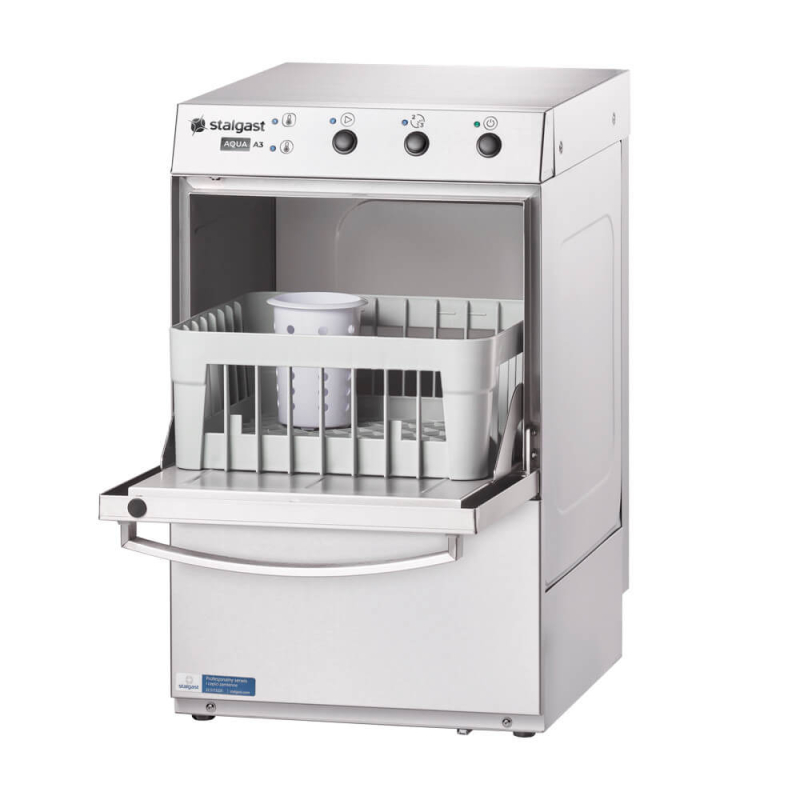 Glazenwasmachine 350x350 met afwasmiddel en afvoerpomp P 2,77 kW, U 230 V