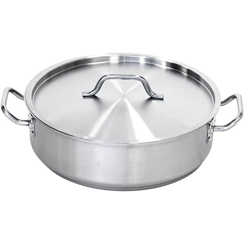 Marmite en acier pour mijoter avec couvercle, &Oslash; 360 mm, V 11,2 l - Stalgast