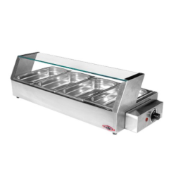 Bain-marie buffet vitrine chauffante - Stilfer - EMGA 527010