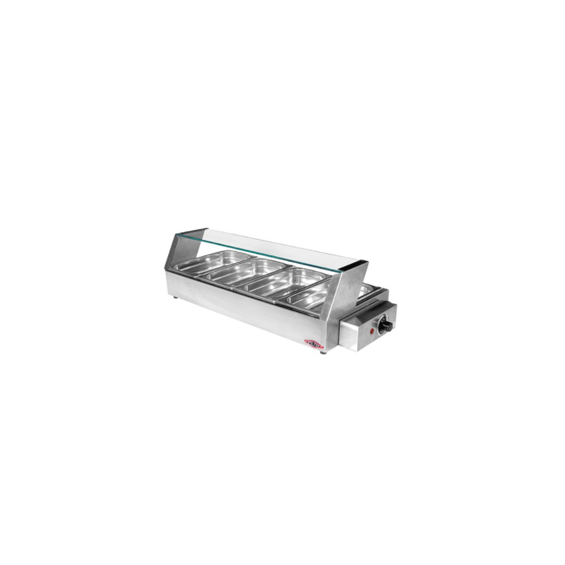 Bain-marie buffet vitrine chauffante - Stilfer - EMGA 527010