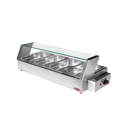 Bain-marie buffet vitrine chauffante - Stilfer - EMGA 527010