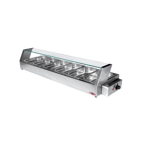 Bain-marie buffet vitrine chauffante - Stilfer - EMGA 527012