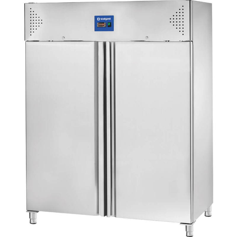 Armoire r&eacute;frig&eacute;r&eacute;e 2 portes en inox sur pieds, GN 2/1, V 1300 l - Stalgast - 830132