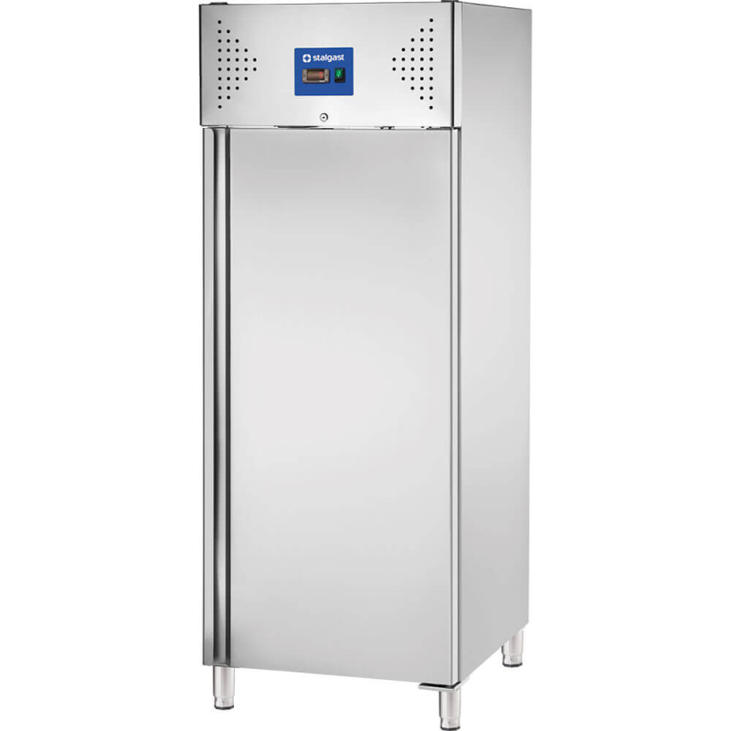 Armoire r&eacute;frig&eacute;r&eacute;e en inox sur pieds, GN 2/1, V 650 l - Stalgast - 830622