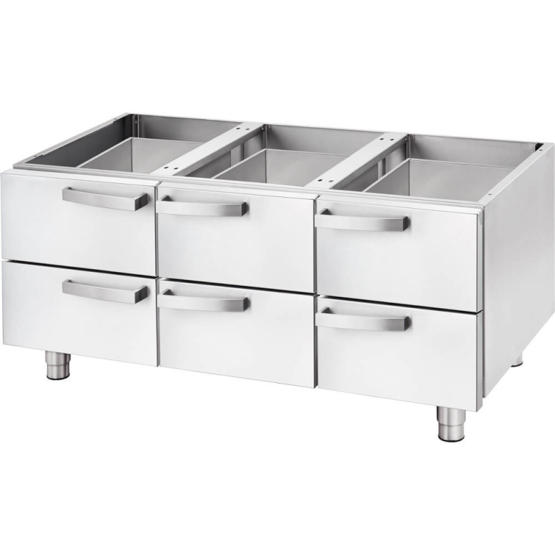 Soubassement &agrave; tiroirs Stalgast &mdash; 9703500 &mdash; largeur 1200 mm