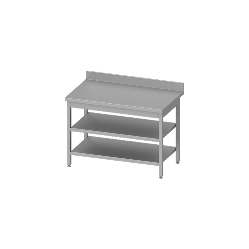 Wandwerktafel met twee onderschappen Stalgast &mdash; 950066150 &mdash; Easy Line &mdash; 1500 &times; 600 &times; 850 mm