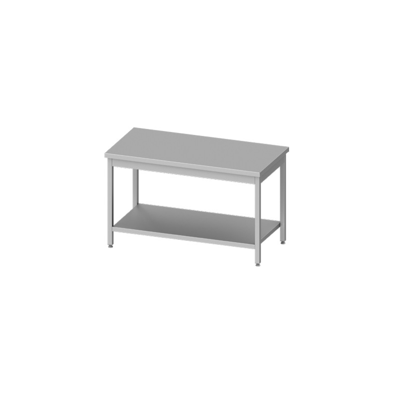 Centrale werktafel met onderschap Stalgast &mdash; 950107140 &mdash; Easy Line &mdash; 1400 &times; 700 &times; 850 mm