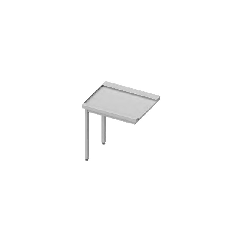 Afvoertafel voor Stalgast-doorschuifvaatwasser &mdash; 954787100 &mdash; Easy Line &mdash; 1000 &times; 670 &times; 870 mm