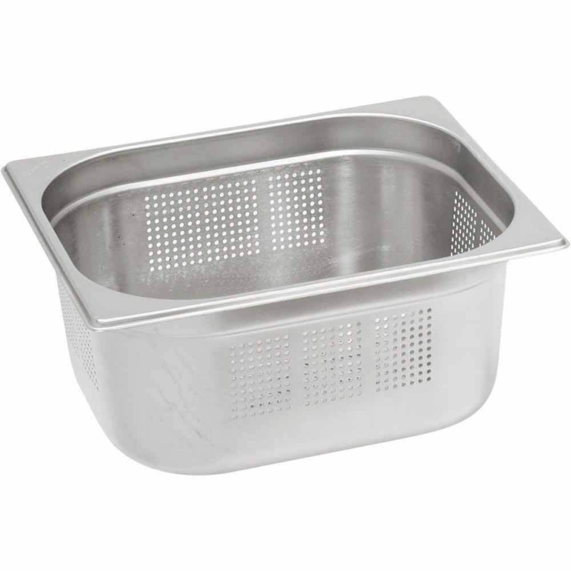 RVS bak met geperforeerde bodem Stalgast &mdash; 122064 &mdash; GN 1/2 &mdash; H 65 mm