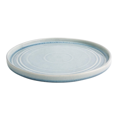 Assiette plate bleu cristallin Olympia Cavolo 27 cm
