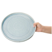 Assiette plate bleu cristallin Olympia Cavolo 27 cm