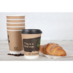 Gobelets boissons chaudes compostables en PLA double paroi Fiesta Green 227ml (x500)