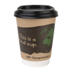Gobelets boissons chaudes compostables en PLA double paroi Fiesta Green 227ml (x500)