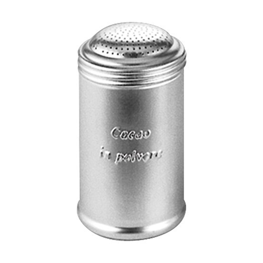 Saupoudreuse Inox Pour Sucre Glace Et Cacao - Tamis Fin Et Couvercle Transparent - 7.5x11.5cm