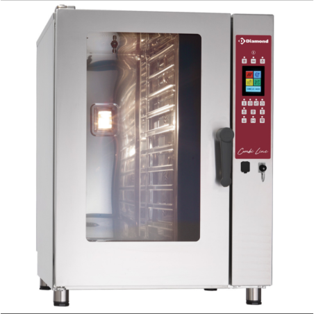 Four &eacute;lectrique TOUCH SCREEN vapeur/convection, 10x GN 1/1 - AUTO-CLEANING - Diamond - DFV-1011/PTS