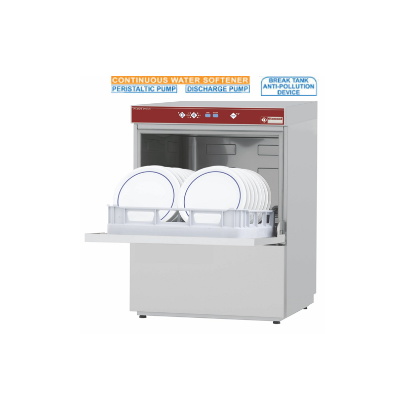 Lave-vaisselle 500x500 + Break Tank + adoucisseur + pompe vidange Diamond - D86/6B-AC