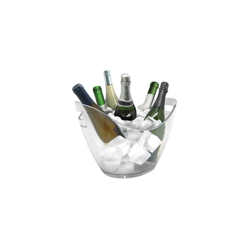 Transparante champagne emmer 6 flessen