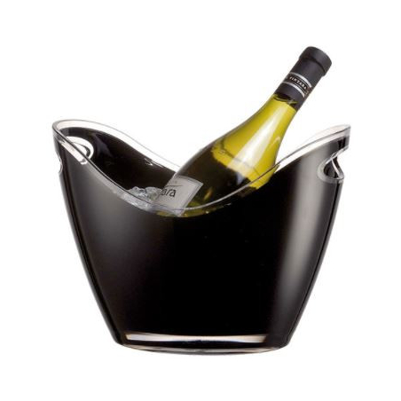Zwarte champagne emmer 2 flessen