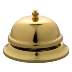 Ontvangstbel van koper