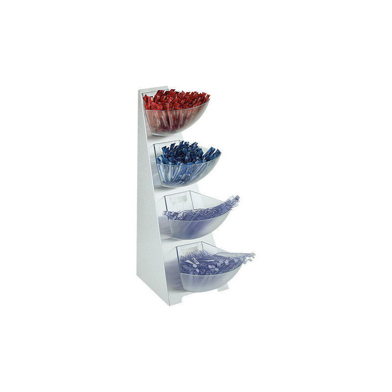 Display op 4 niveaus met reservoirs van 1 liter 530x190x310 - EMGA 130.104