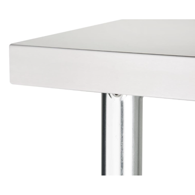 Vogue 1200x700 roestvrij stalen voorbereidingstafel met onderblad