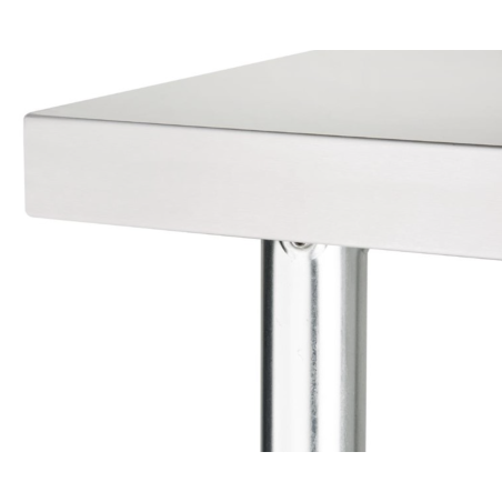 Vogue 1200x700 roestvrij stalen voorbereidingstafel met onderblad