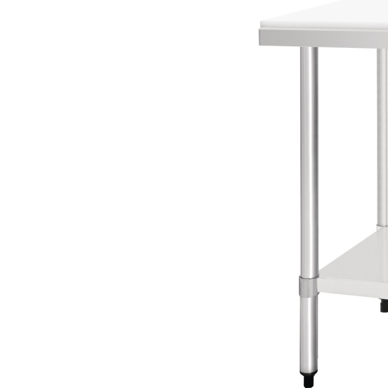 Table de d&eacute;coupe avec sous-tablette en acier inoxydable Vogue 900x600