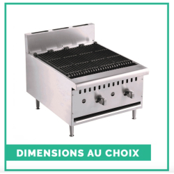 Gas lavasteen grill