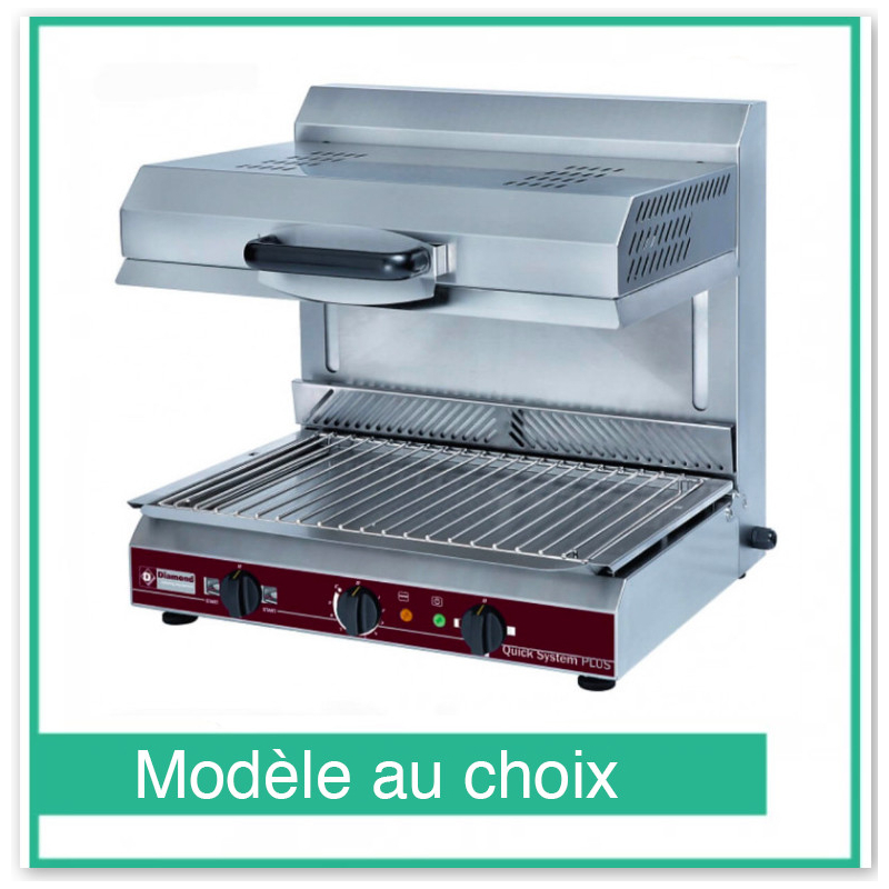 Keramische glassalamander met beweegbaar plafond Diamant SA/60VC-SW