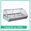 Verwarmde vitrine 4 - 6 GN 1/3 containers